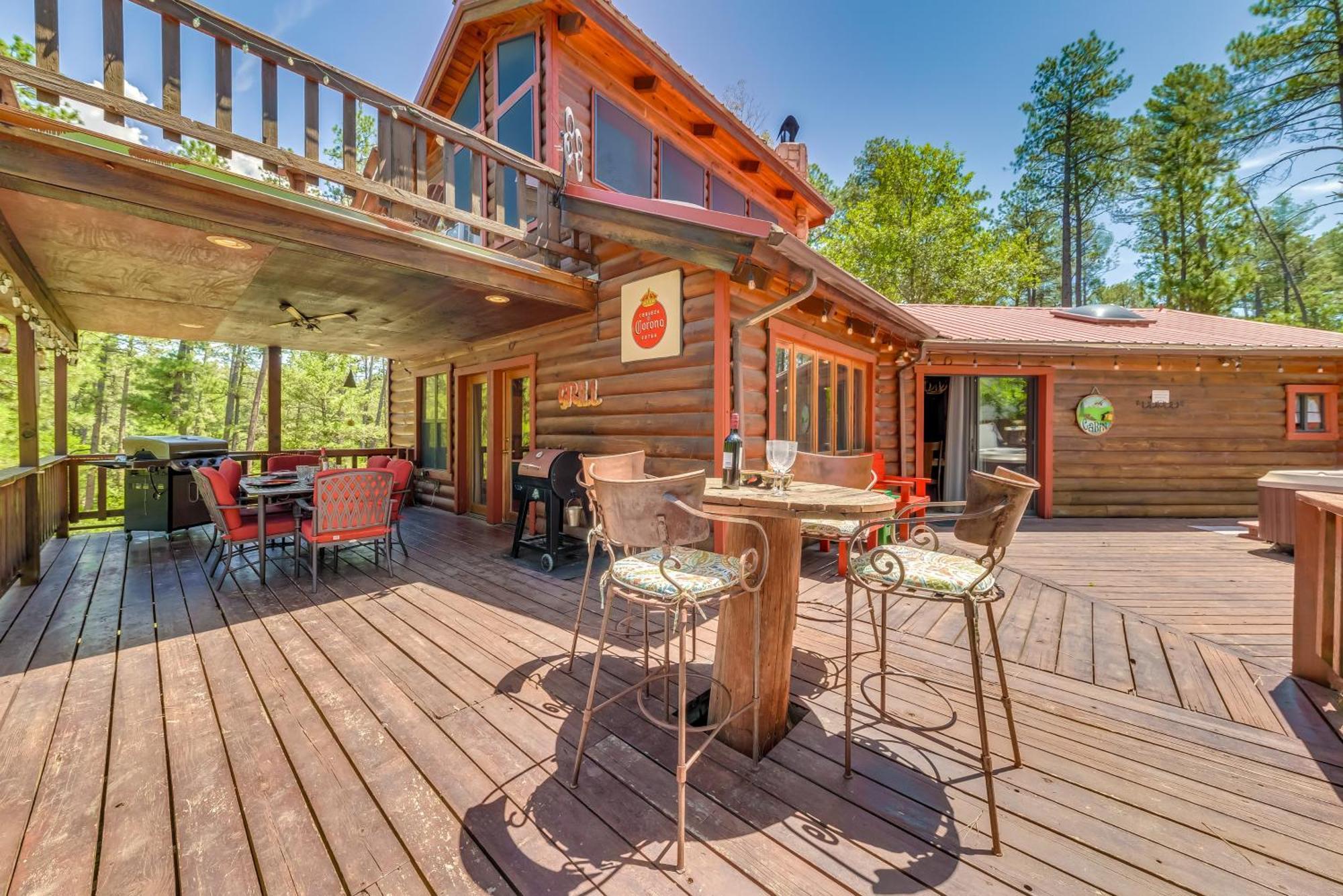 Unique Bear Country Cabin In Ruidoso With Hot Tub! Buitenkant foto