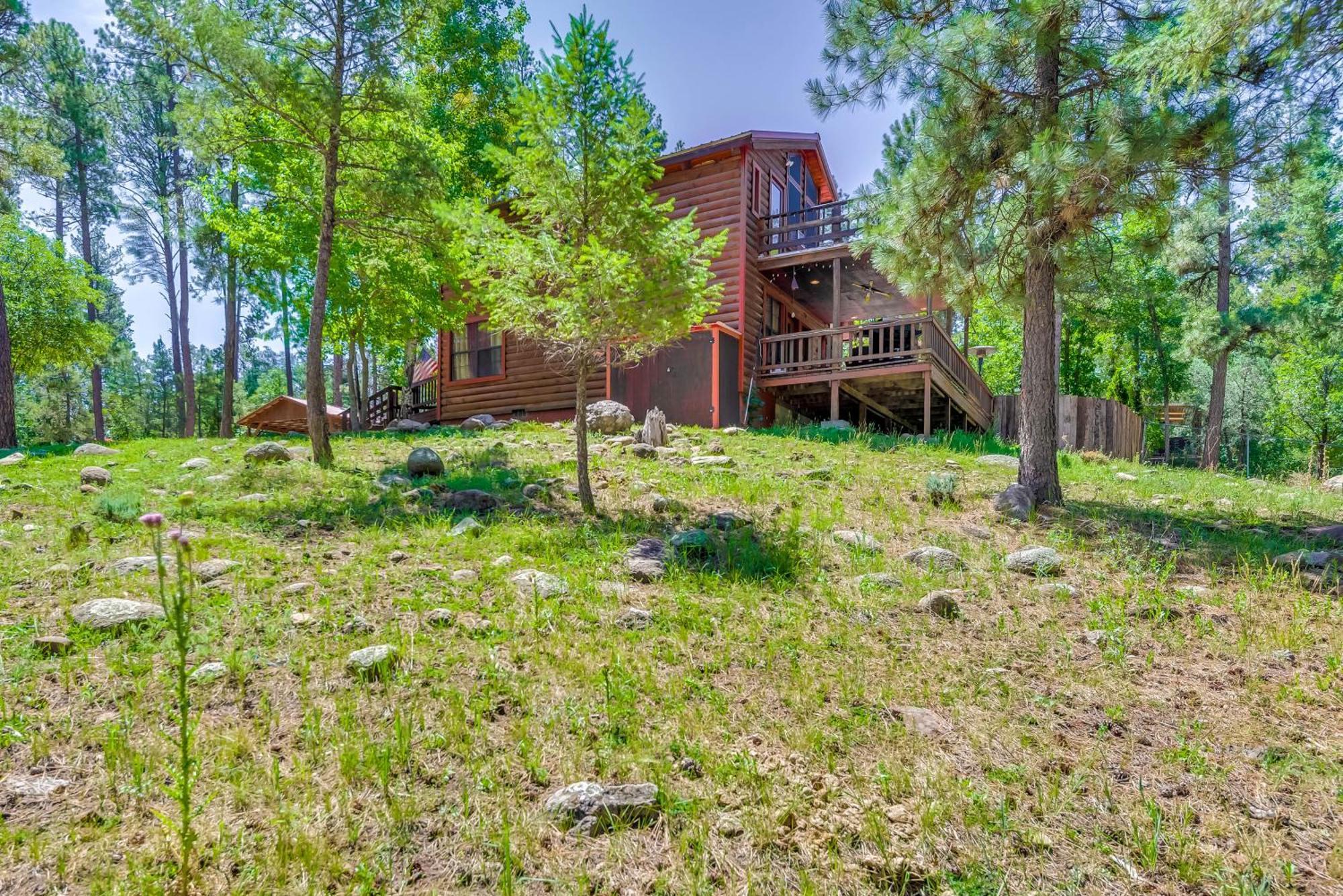 Unique Bear Country Cabin In Ruidoso With Hot Tub! Buitenkant foto