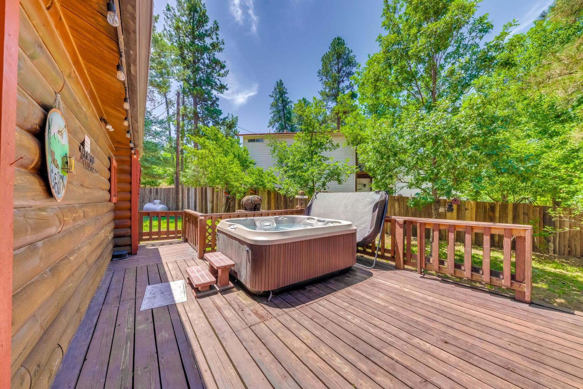 Unique Bear Country Cabin In Ruidoso With Hot Tub! Buitenkant foto